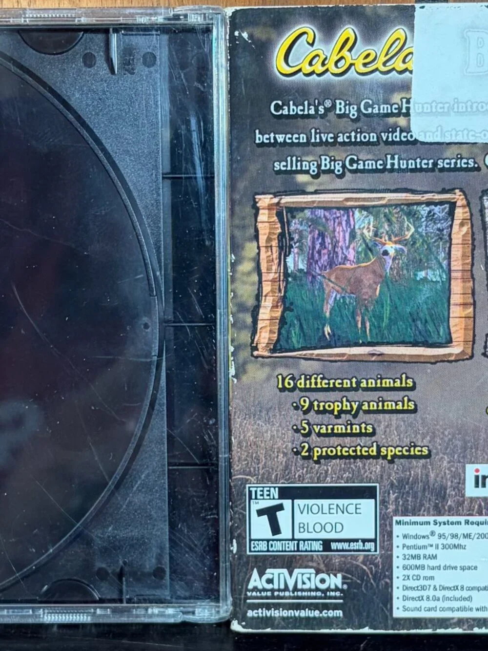 Cabela's Big Game Hunter III Jewel Case & Big Game Hunter 6 - (PC, 2001)